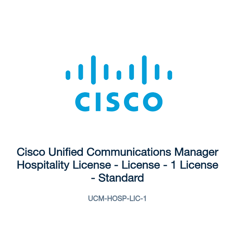 UCM-HOSP-LIC-1: Cisco Unified Communications Manager Hospitality License