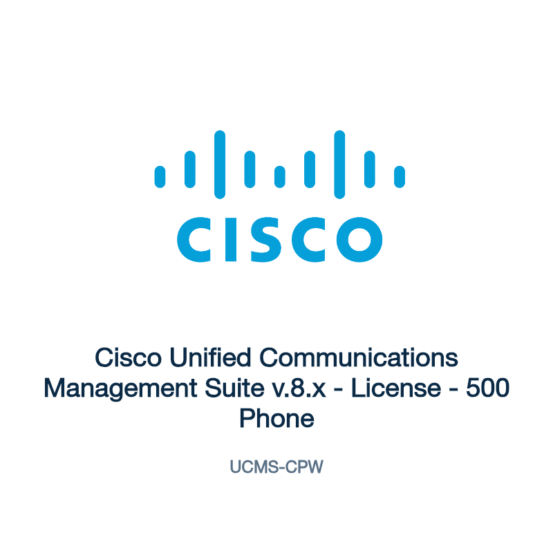 UCMS-CPW: Cisco Unified Communications Management Suite v.8.x