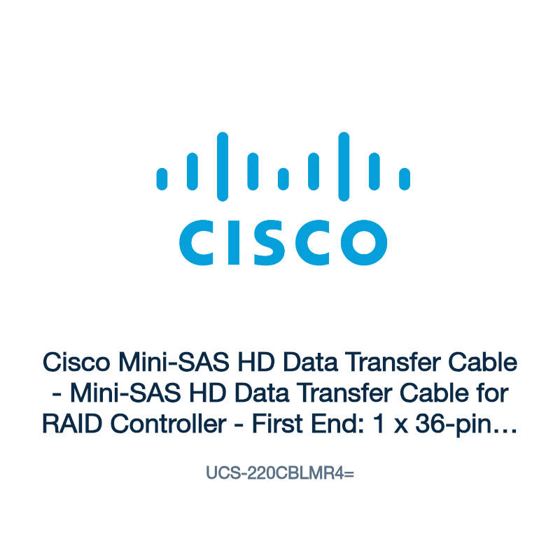 UCS-220CBLMR4=: Cisco Mini-SAS HD Data Transfer Cable