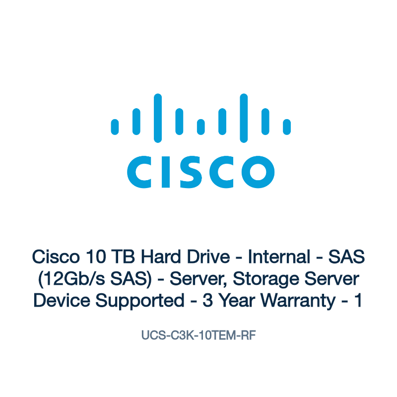 UCS-C3K-10TEM-RF: Cisco 10 TB Hard Drive