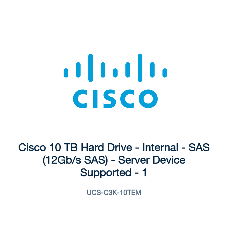 UCS-C3K-10TEM: Cisco 10 TB Hard Drive