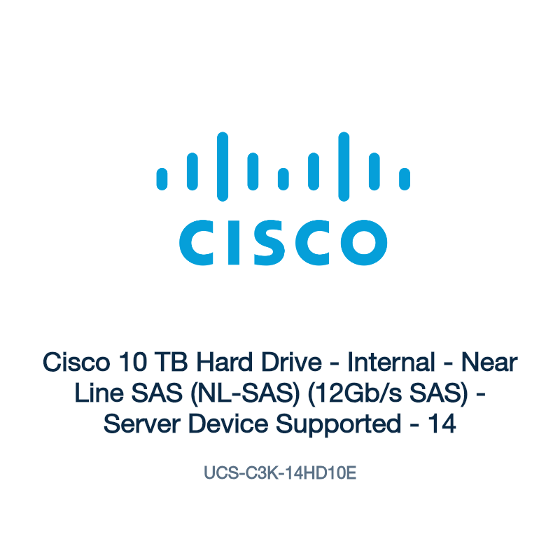UCS-C3K-14HD10E: Cisco 10 TB Hard Drive