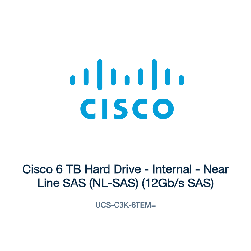 UCS-C3K-6TEM=: Cisco 6 TB Hard Drive