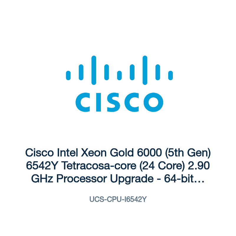 UCS-CPU-I6542Y: Cisco Intel Xeon Gold 6000 (5th Gen) 6542Y Tetracosa-core (24 Core)