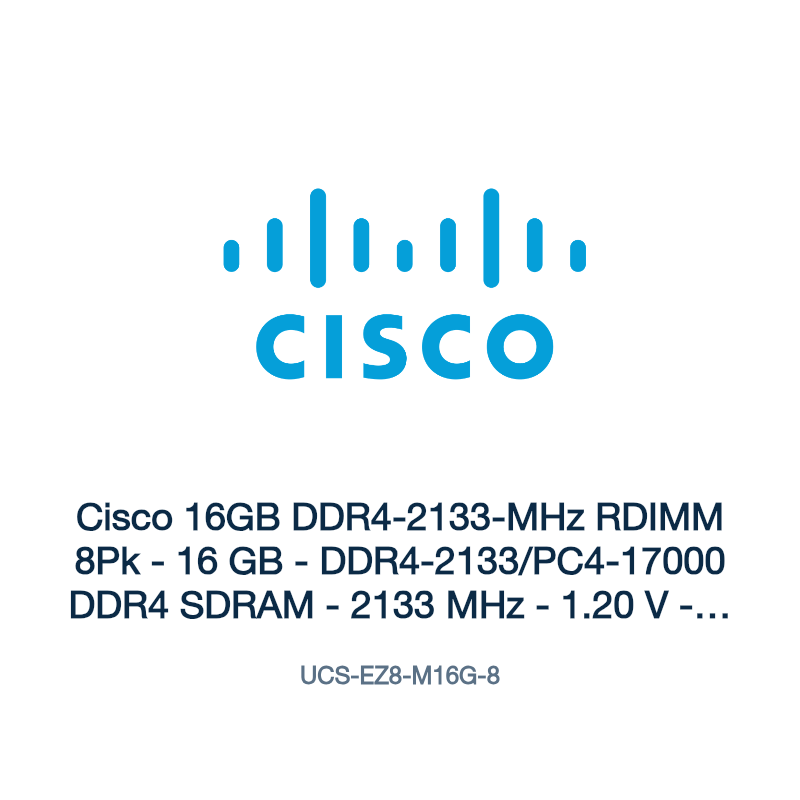 UCS-EZ8-M16G-8: Cisco 16GB DDR4-2133-MHz RDIMM 8Pk