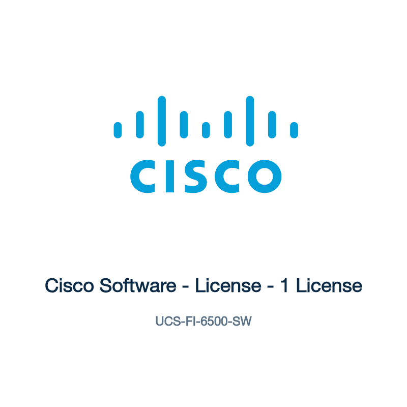 UCS-FI-6500-SW: Cisco Software - License - 1 License