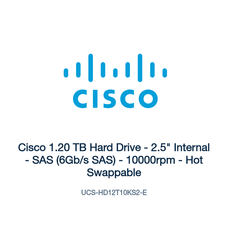 UCS-HD12T10KS2-E: Cisco 1.20 TB Hard Drive