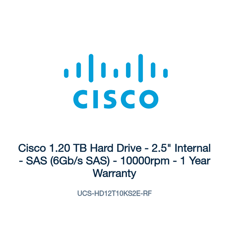UCS-HD12T10KS2E-RF: Cisco 1.20 TB Hard Drive