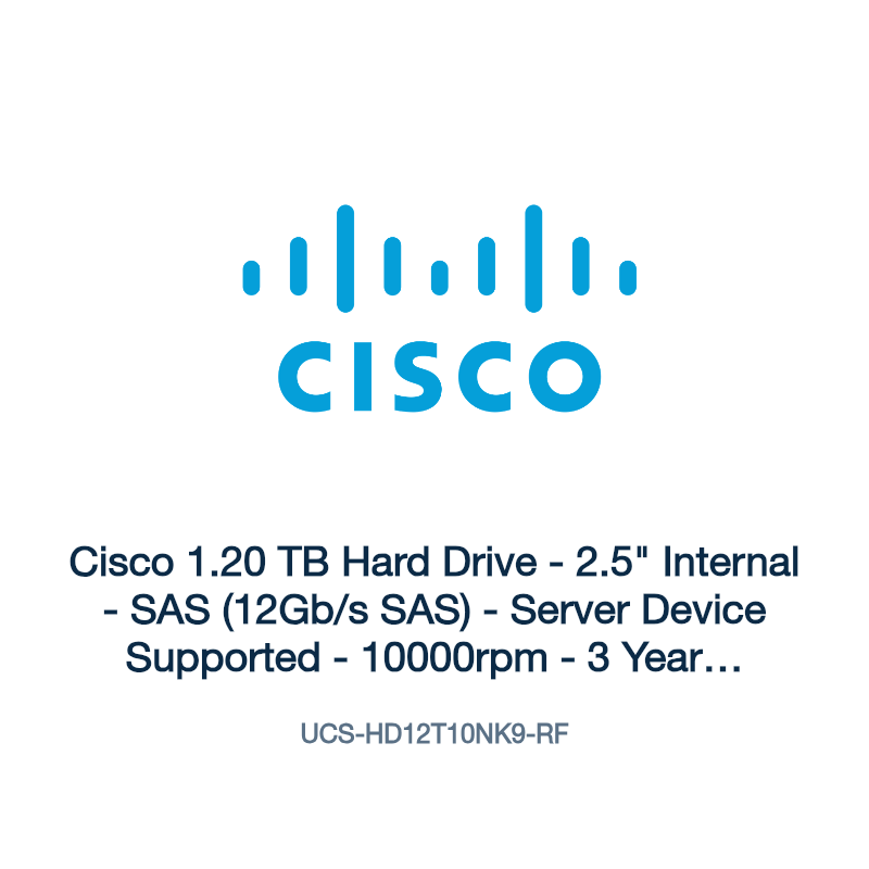 UCS-HD12T10NK9-RF: Cisco 1.20 TB Hard Drive