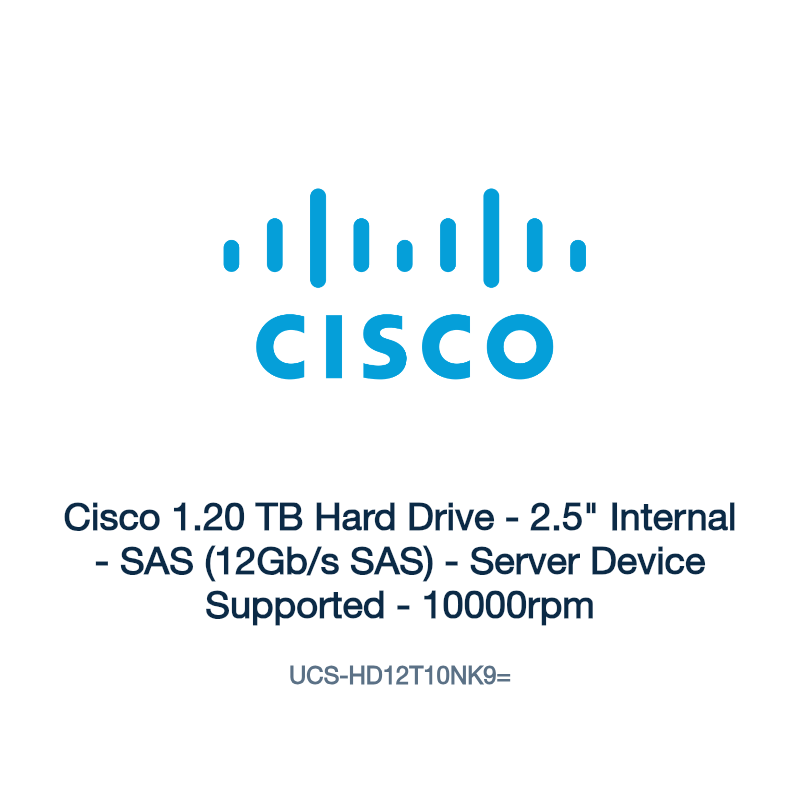 UCS-HD12T10NK9=: Cisco 1.20 TB Hard Drive