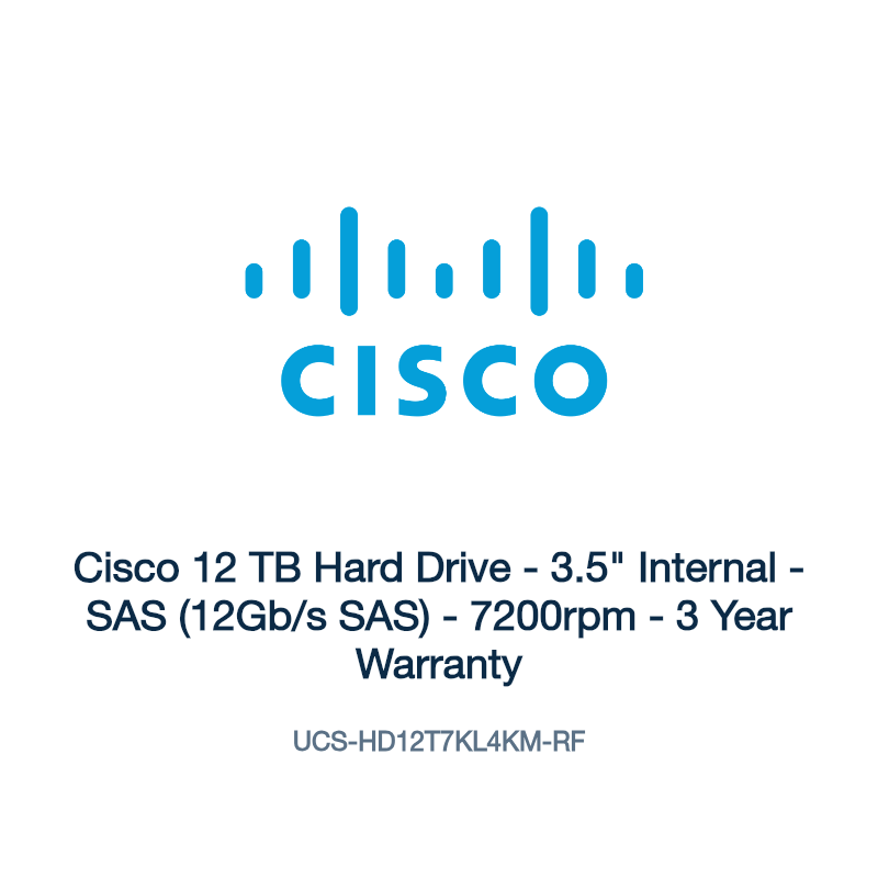 UCS-HD12T7KL4KM-RF: Cisco 12 TB Hard Drive
