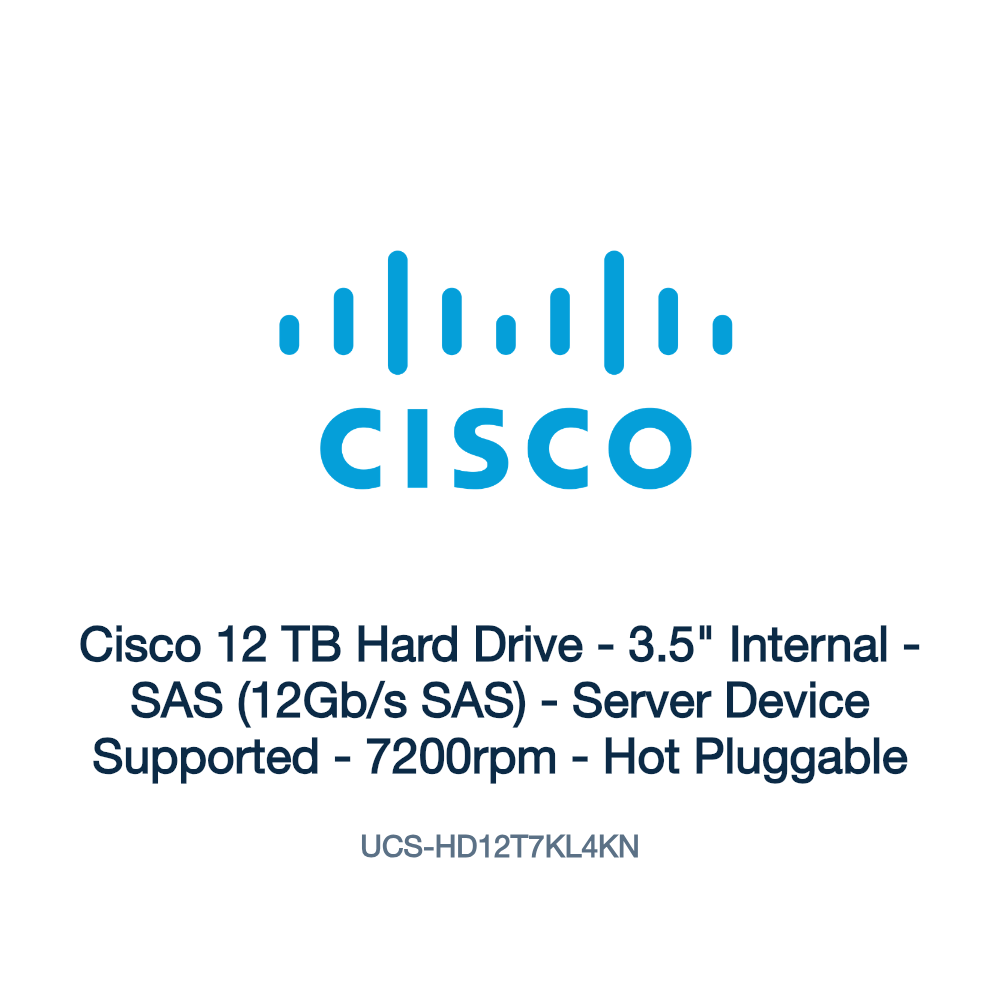 UCS-HD12T7KL4KN: Cisco 12 TB Hard Drive