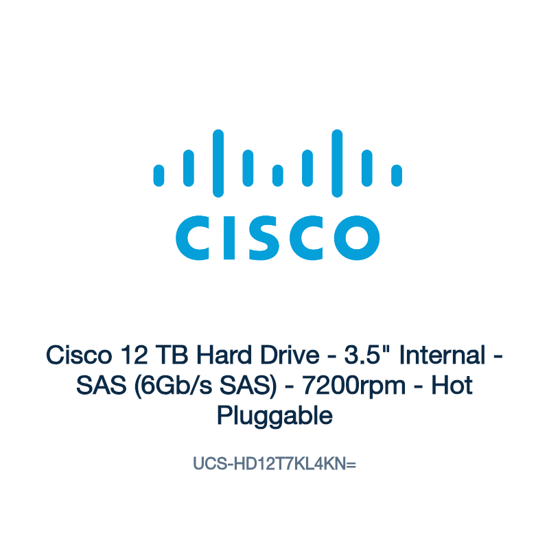 UCS-HD12T7KL4KN=: Cisco 12 TB Hard Drive