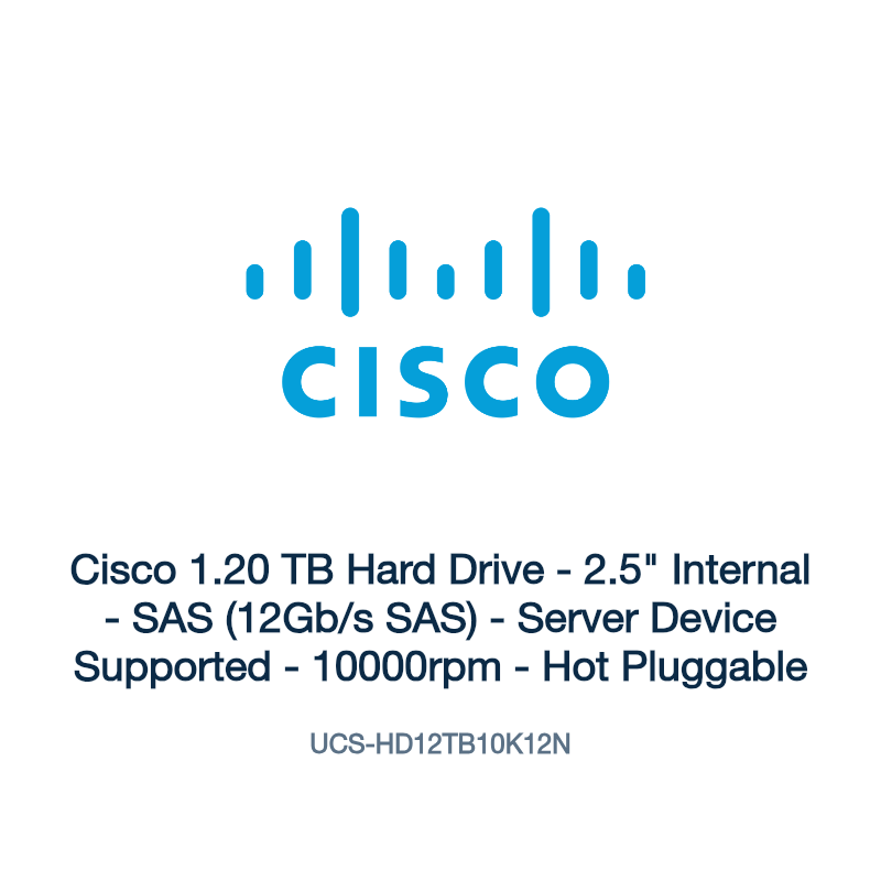 UCS-HD12TB10K12N: Cisco 1.20 TB Hard Drive