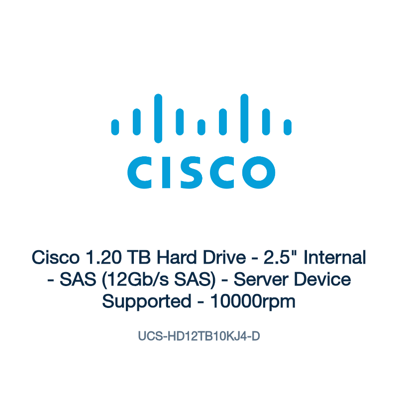UCS-HD12TB10KJ4-D: Cisco 1.20 TB Hard Drive