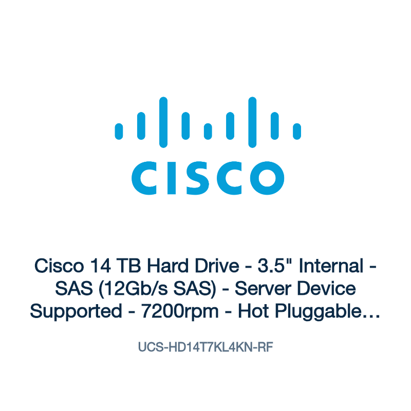 UCS-HD14T7KL4KN-RF: Cisco 14 TB Hard Drive