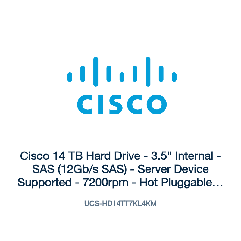 UCS-HD14TT7KL4KM: Cisco 14 TB Hard Drive