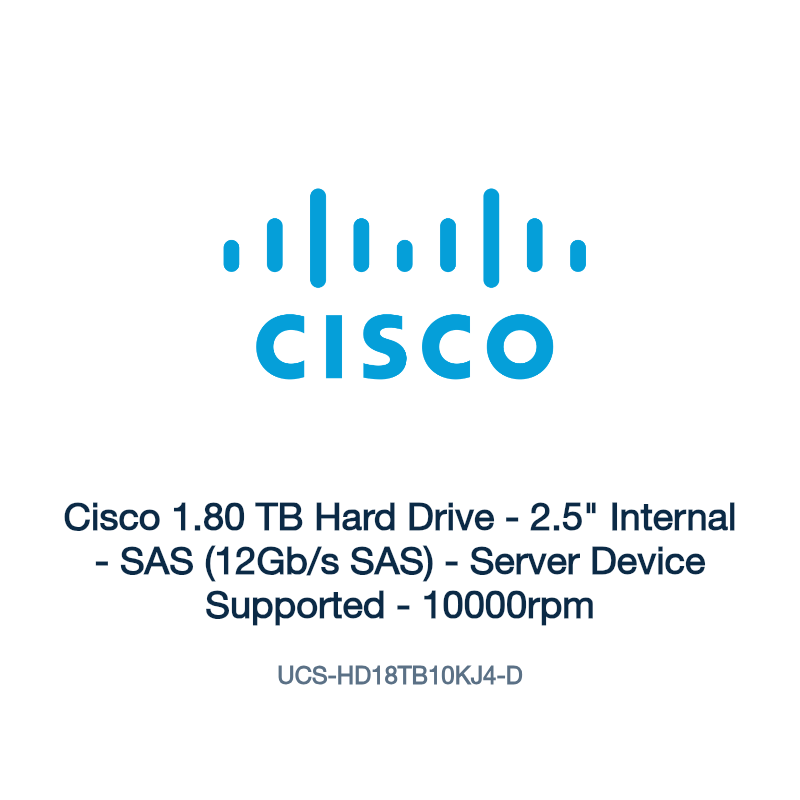 UCS-HD18TB10KJ4-D: Cisco 1.80 TB Hard Drive