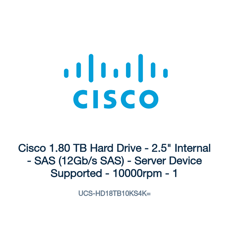 UCS-HD18TB10KS4K=: Cisco 1.80 TB Hard Drive