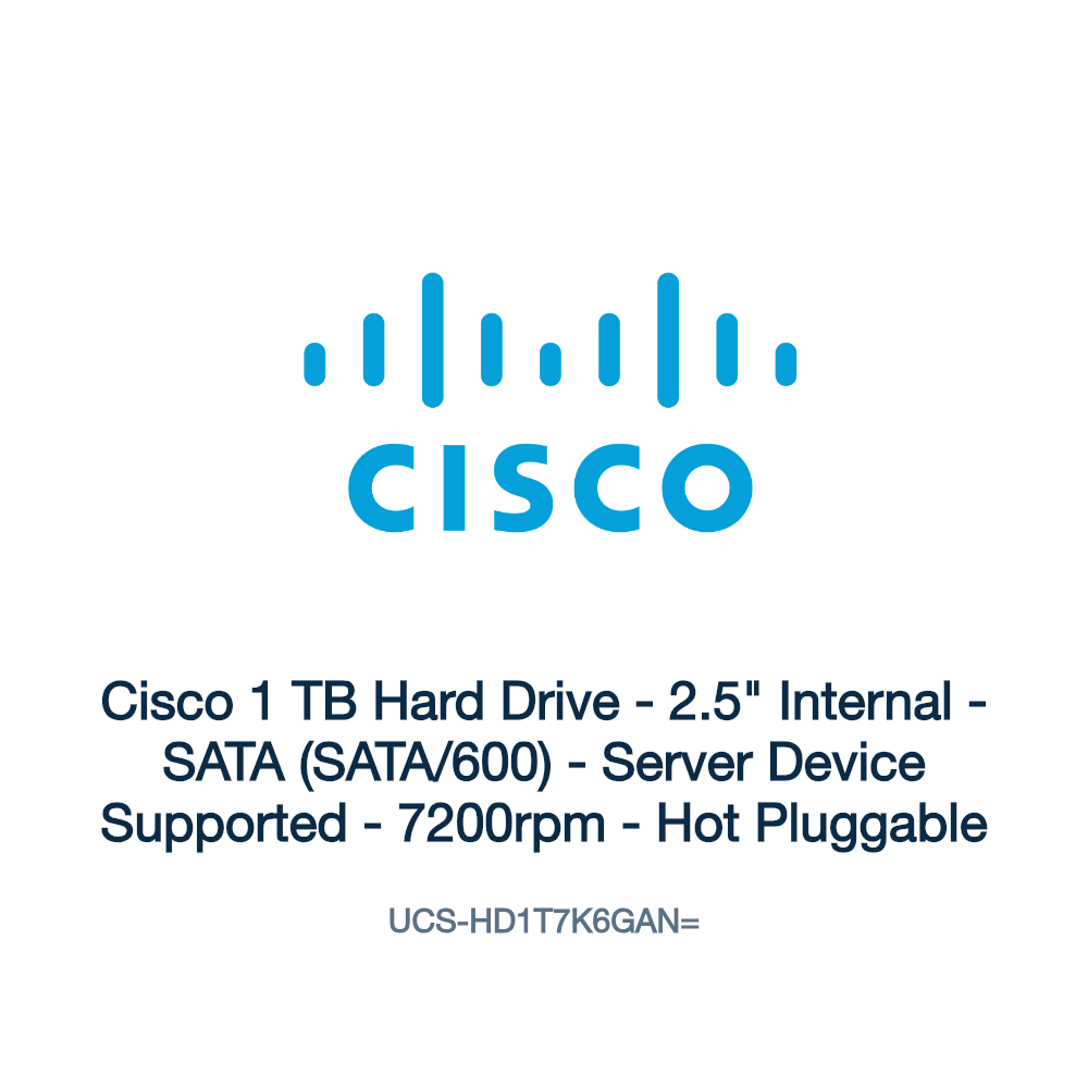 UCS-HD1T7K6GAN=: Cisco 1 TB Hard Drive