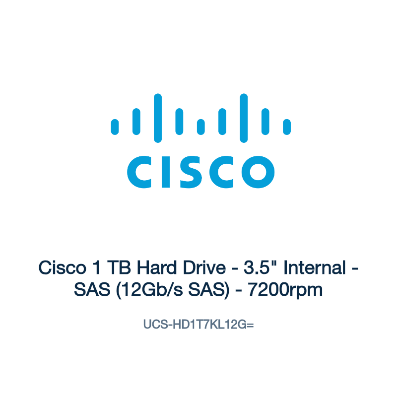UCS-HD1T7KL12G=: Cisco 1 TB Hard Drive