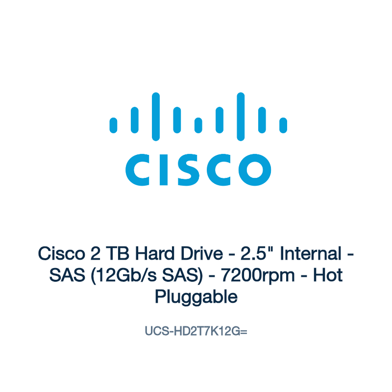 UCS-HD2T7K12G=: Cisco 2 TB Hard Drive