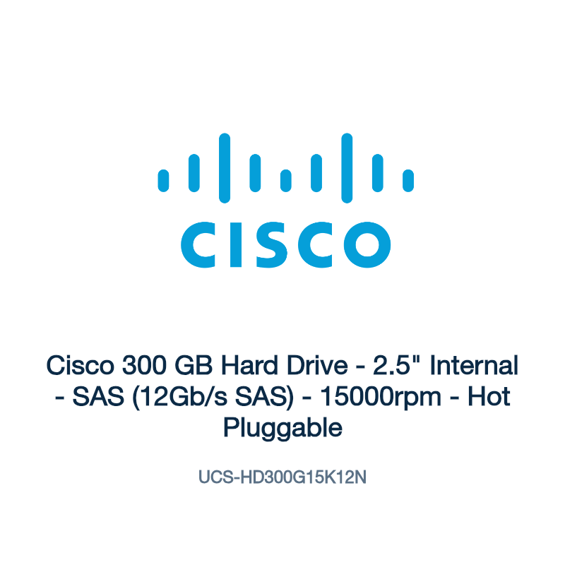 UCS-HD300G15K12N: Cisco 300 GB Hard Drive