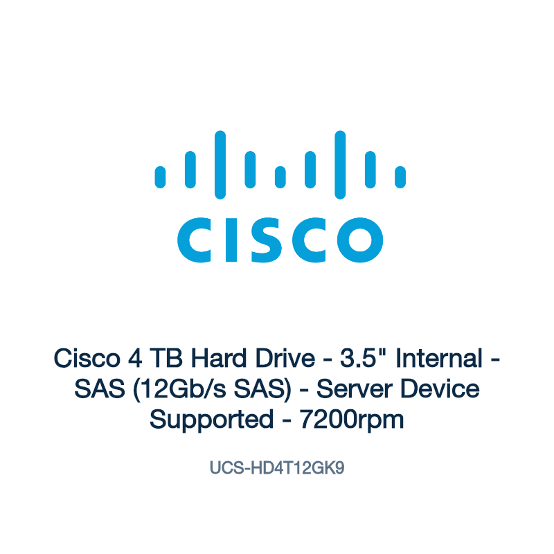 UCS-HD4T12GK9: Cisco 4 TB Hard Drive