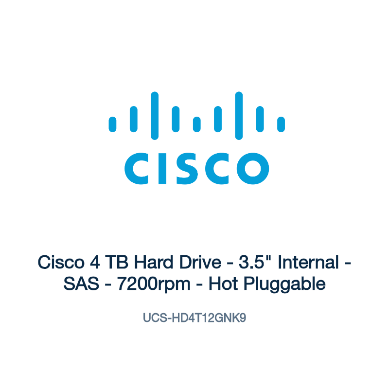 UCS-HD4T12GNK9: Cisco 4 TB Hard Drive