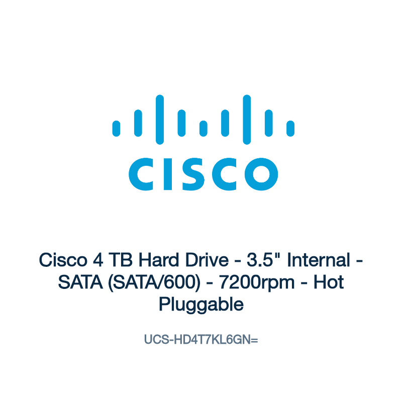 UCS-HD4T7KL6GN=: Cisco 4 TB Hard Drive
