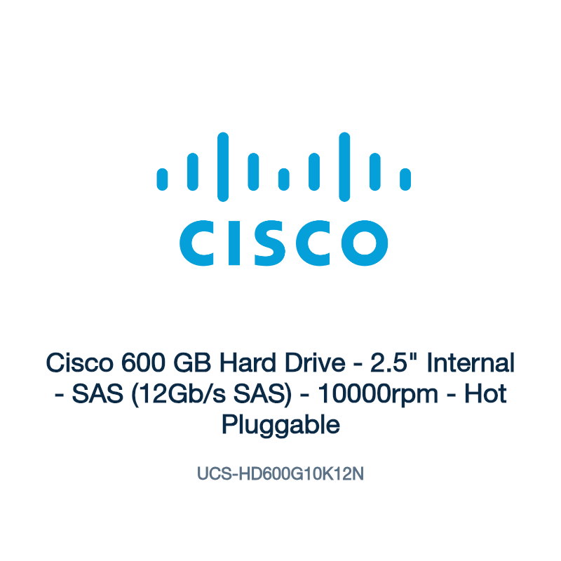 UCS-HD600G10K12N: Cisco 600 GB Hard Drive