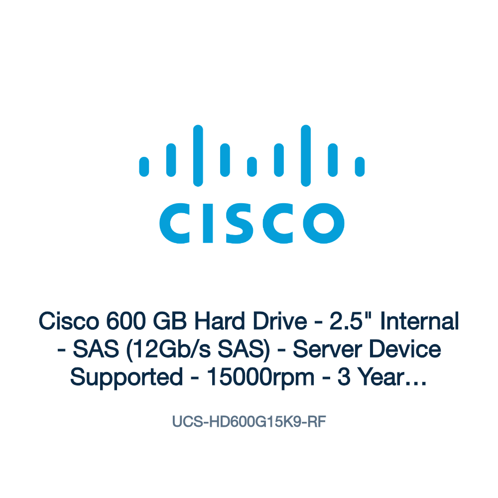 UCS-HD600G15K9-RF: Cisco 600 GB Hard Drive