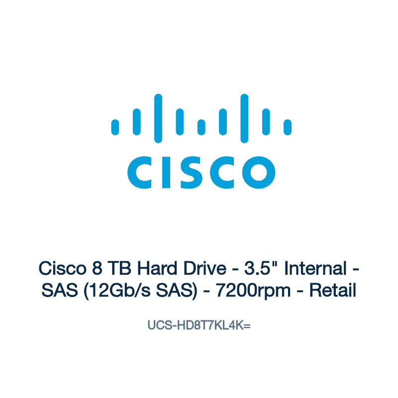 UCS-HD8T7KL4K=: Cisco 8 TB Hard Drive
