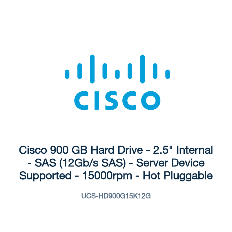 UCS-HD900G15K12G: Cisco 900 GB Hard Drive