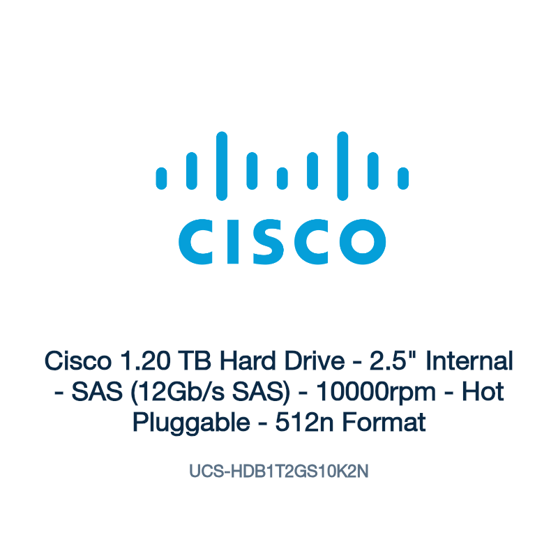 UCS-HDB1T2GS10K2N: Cisco 1.20 TB Hard Drive