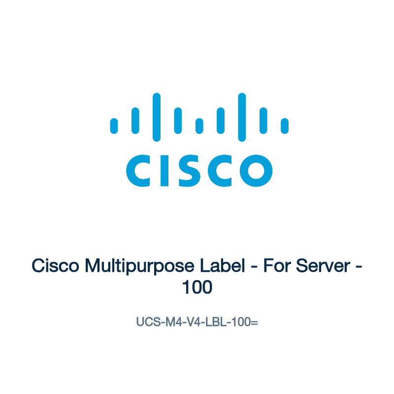 UCS-M4-V4-LBL-100=: Cisco Multipurpose Label