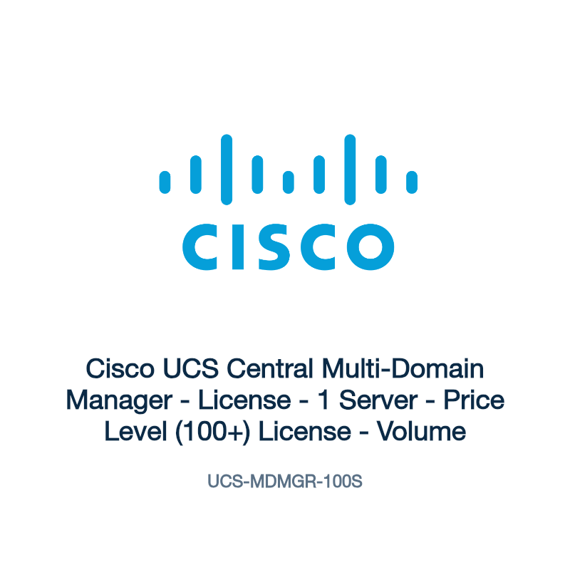 UCS-MDMGR-100S: Cisco UCS Central Multi-Domain Manager