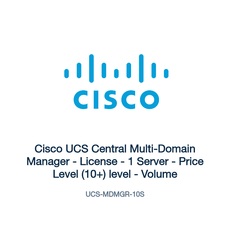 UCS-MDMGR-10S: Cisco UCS Central Multi-Domain Manager
