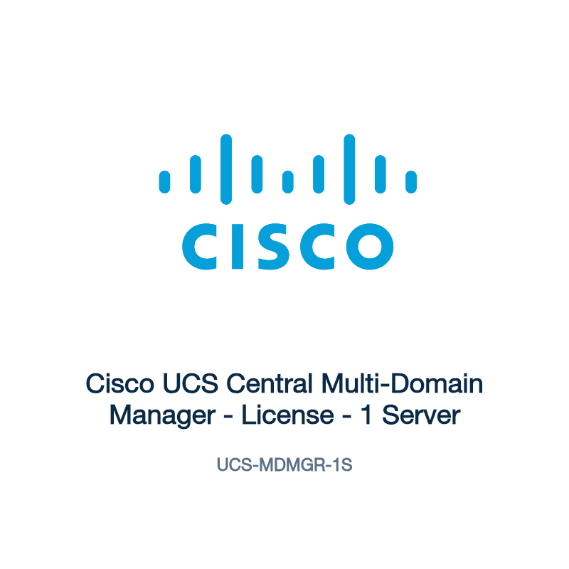 UCS-MDMGR-1S: Cisco UCS Central Multi-Domain Manager