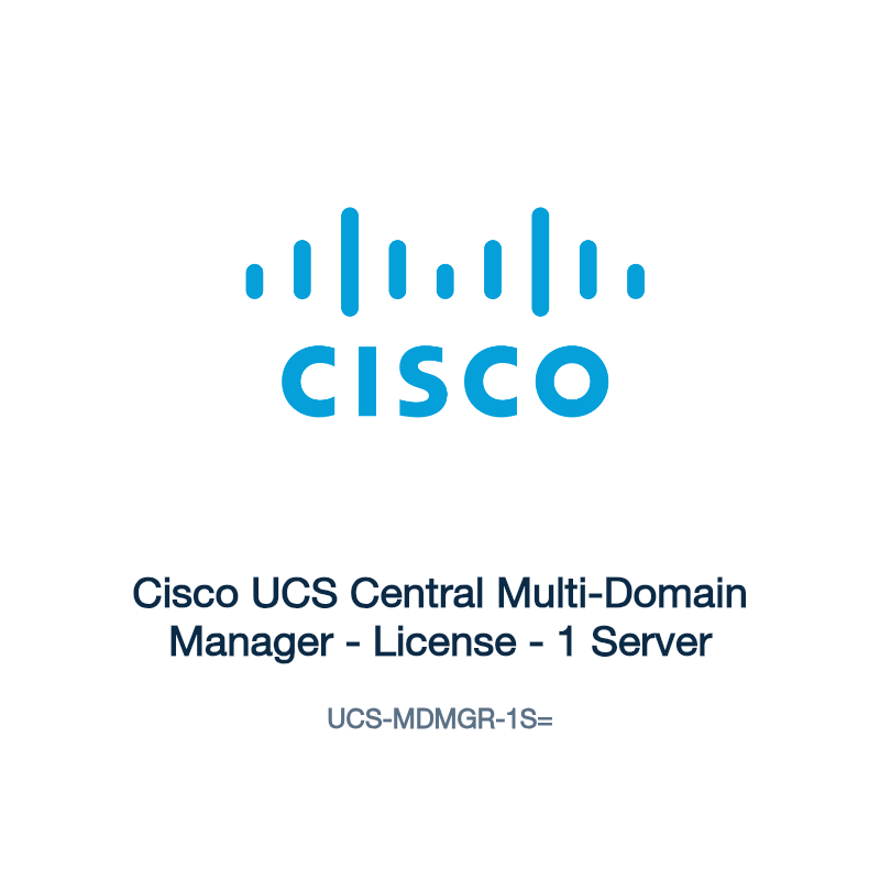 UCS-MDMGR-1S=: Cisco UCS Central Multi-Domain Manager