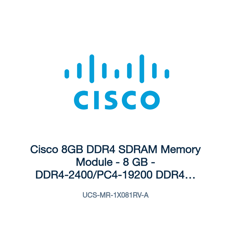 UCS-MR-1X081RV-A: Cisco 8GB DDR4 SDRAM Memory Module