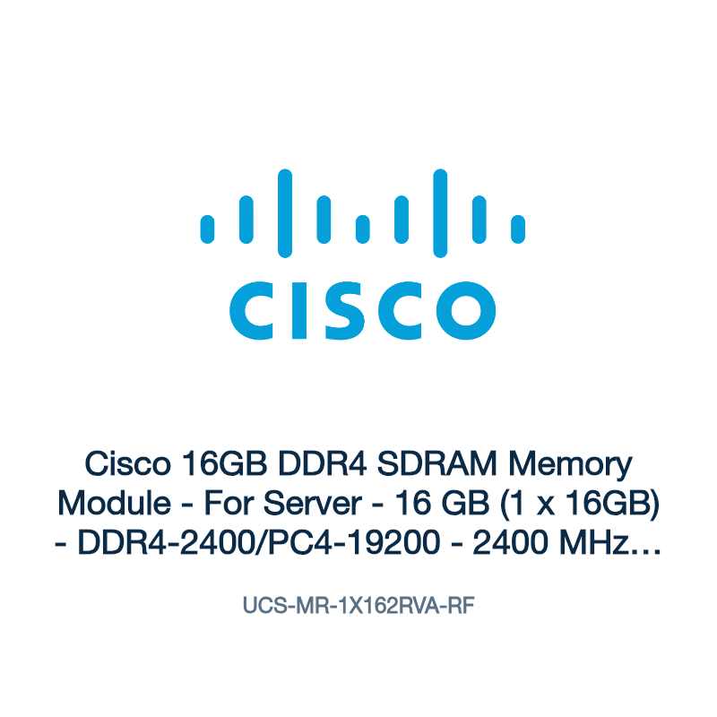 UCS-MR-1X162RVA-RF: Cisco 16GB DDR4 SDRAM Memory Module