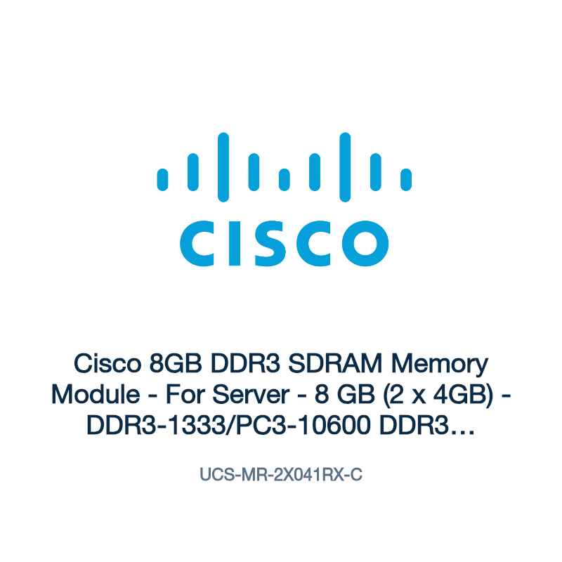 UCS-MR-2X041RX-C: Cisco 8GB DDR3 SDRAM Memory Module