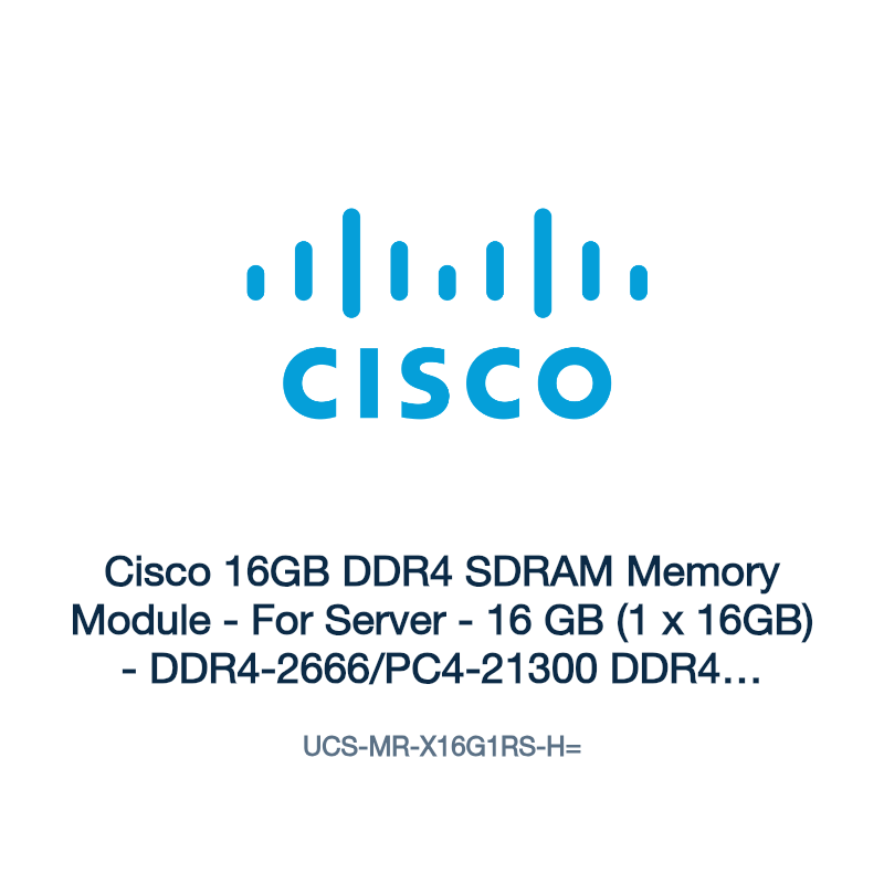 UCS-MR-X16G1RS-H=: Cisco 16GB DDR4 SDRAM Memory Module
