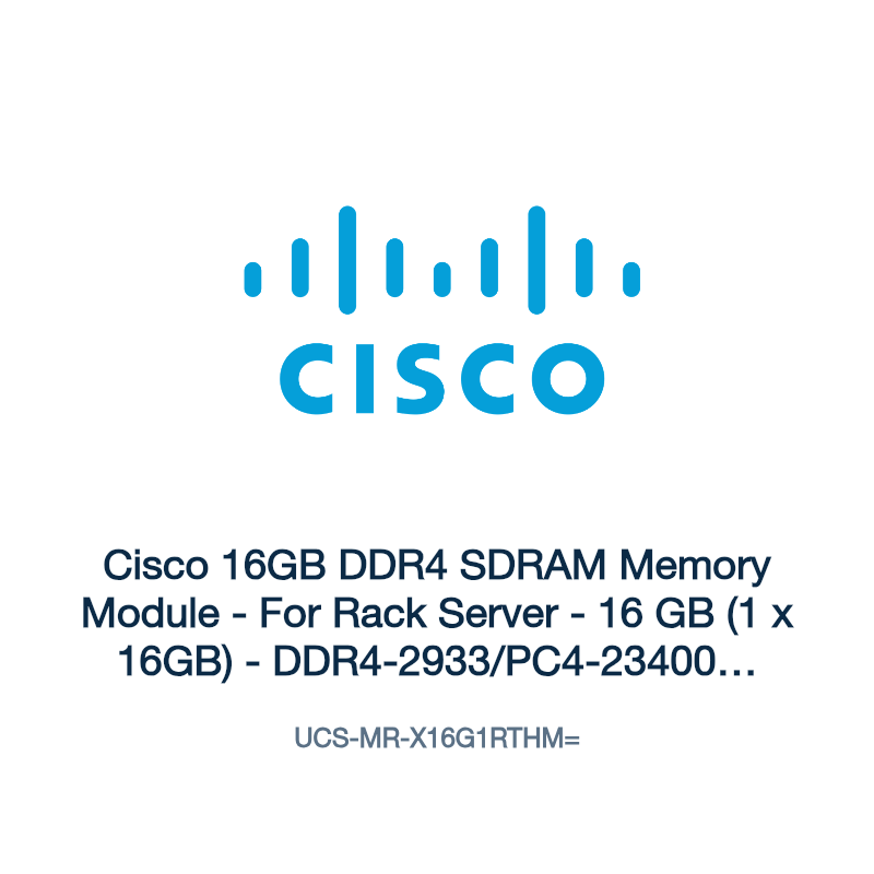 UCS-MR-X16G1RTHM=: Cisco 16GB DDR4 SDRAM Memory Module