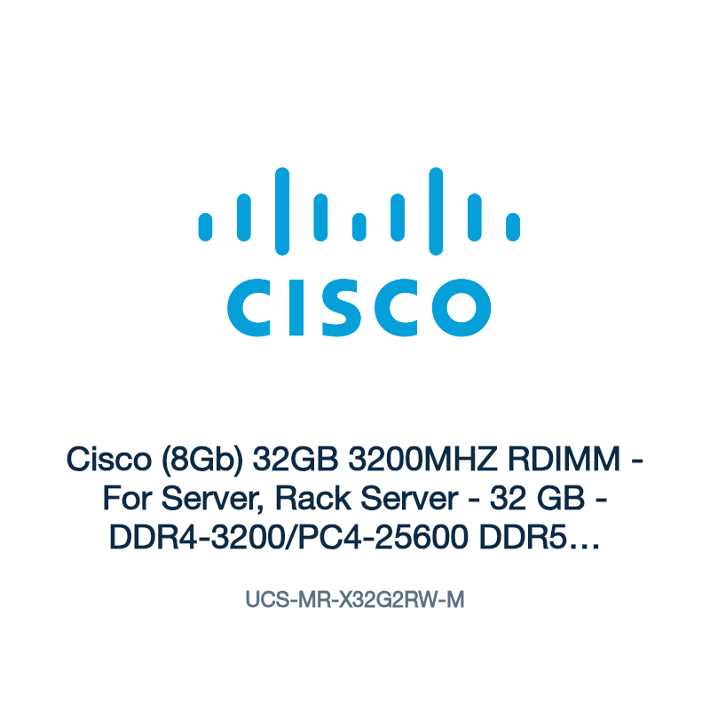 UCS-MR-X32G2RW-M: Cisco (8Gb) 32GB 3200MHZ RDIMM