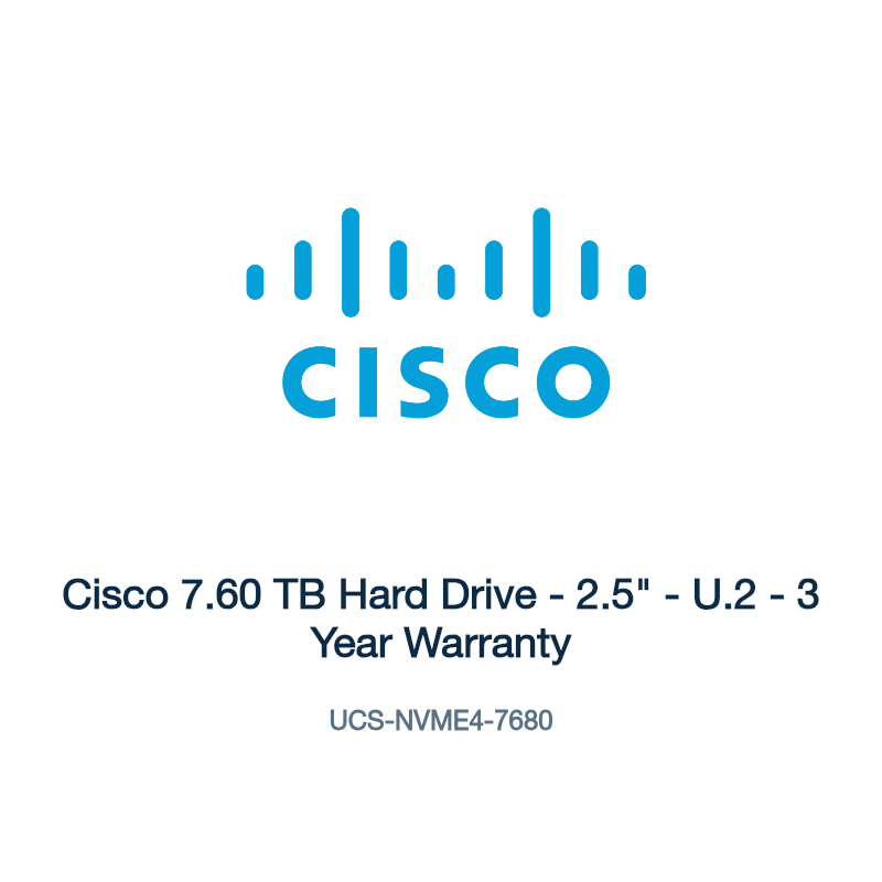 UCS-NVME4-7680: Cisco 7.60 TB Hard Drive