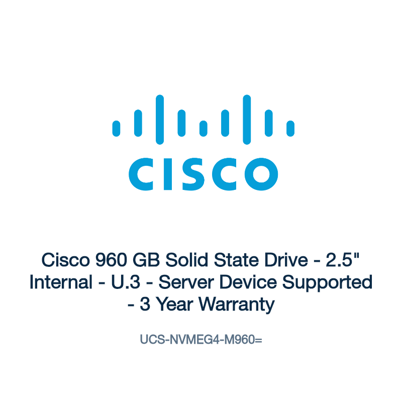 UCS-NVMEG4-M960=: Cisco 960 GB Solid State Drive