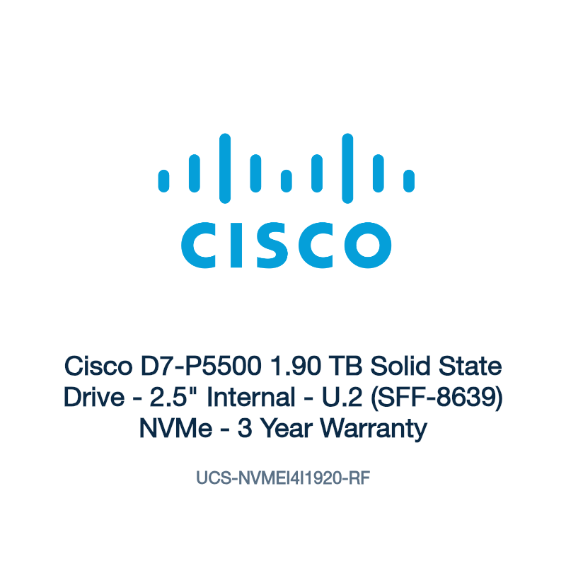 UCS-NVMEI4I1920-RF: Cisco D7-P5500 1.90 TB Solid State Drive
