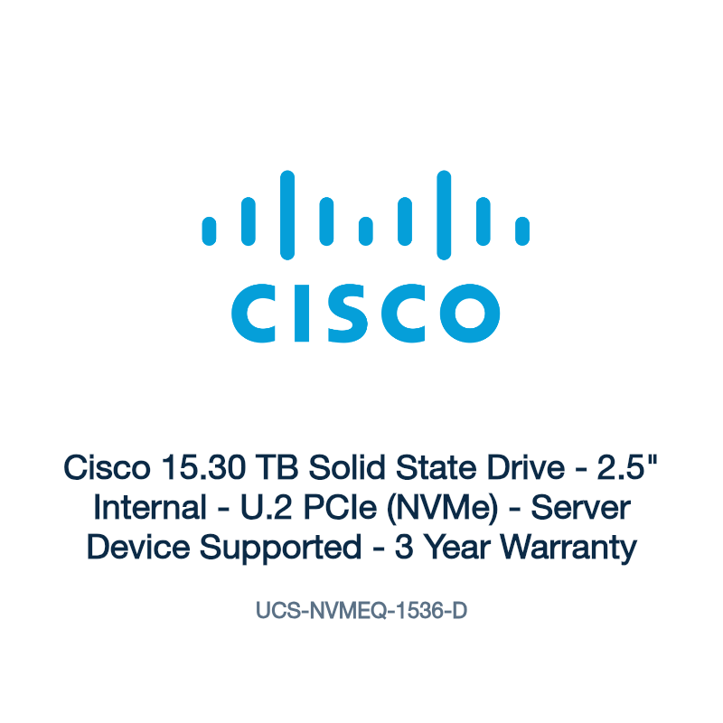 UCS-NVMEQ-1536-D: Cisco 15.30 TB Solid State Drive